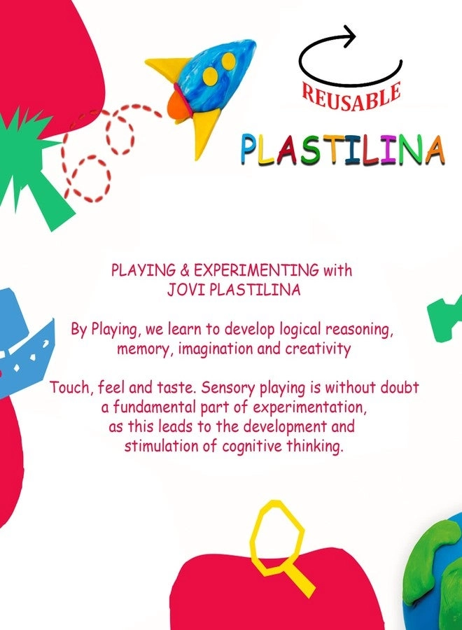 Plastilina Modelling Clay - 50g 6pcs.
