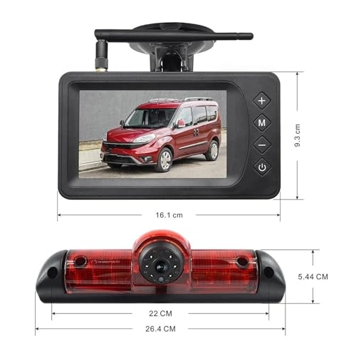 Brake light camera - Night vision + 5 inch Monitor