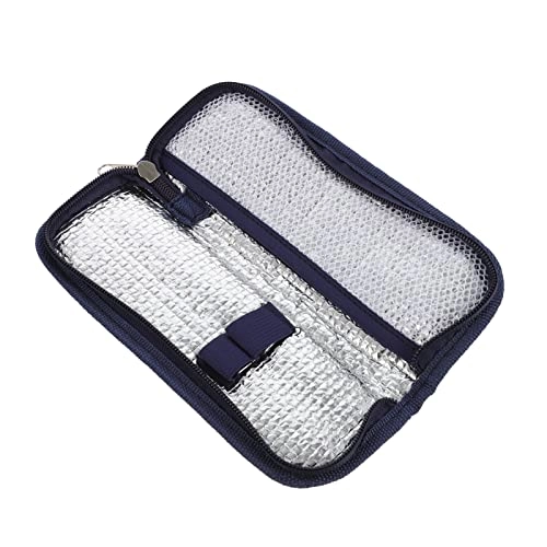 Insulin Cooler Travel Case - Navy About20.00X7.50X3.00cm/7.86X2.95X1.18in.
