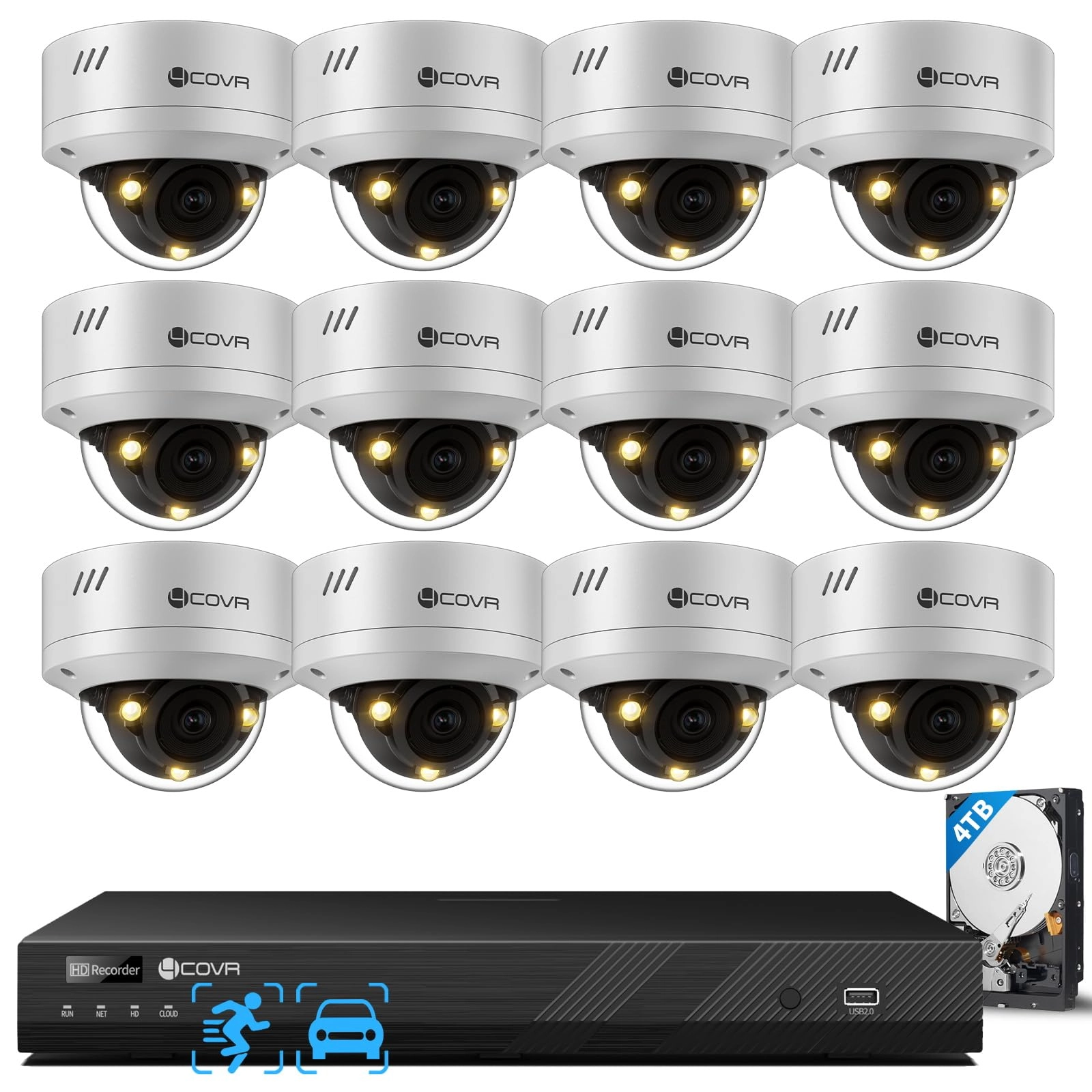 4COVR 16 Channel Security Camera System 4K