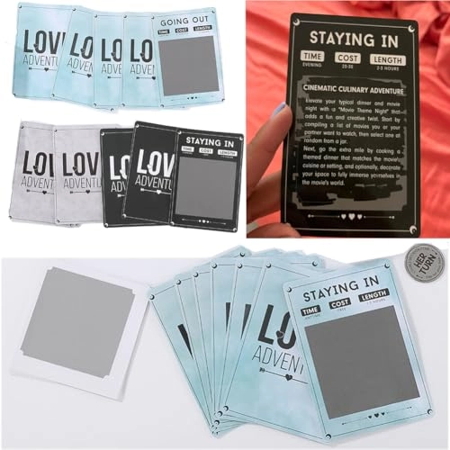 Romantic Date Night Scratch-Off Cards - 40 Adult English