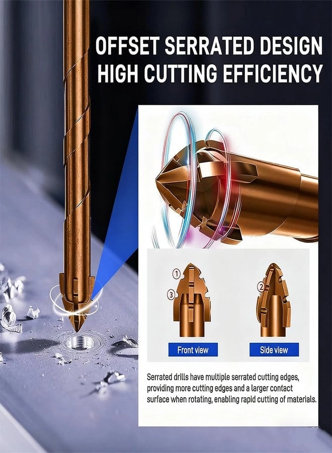 Masonry Drill Bit Set - Carbide Tip 7pcs 3mm-12mm