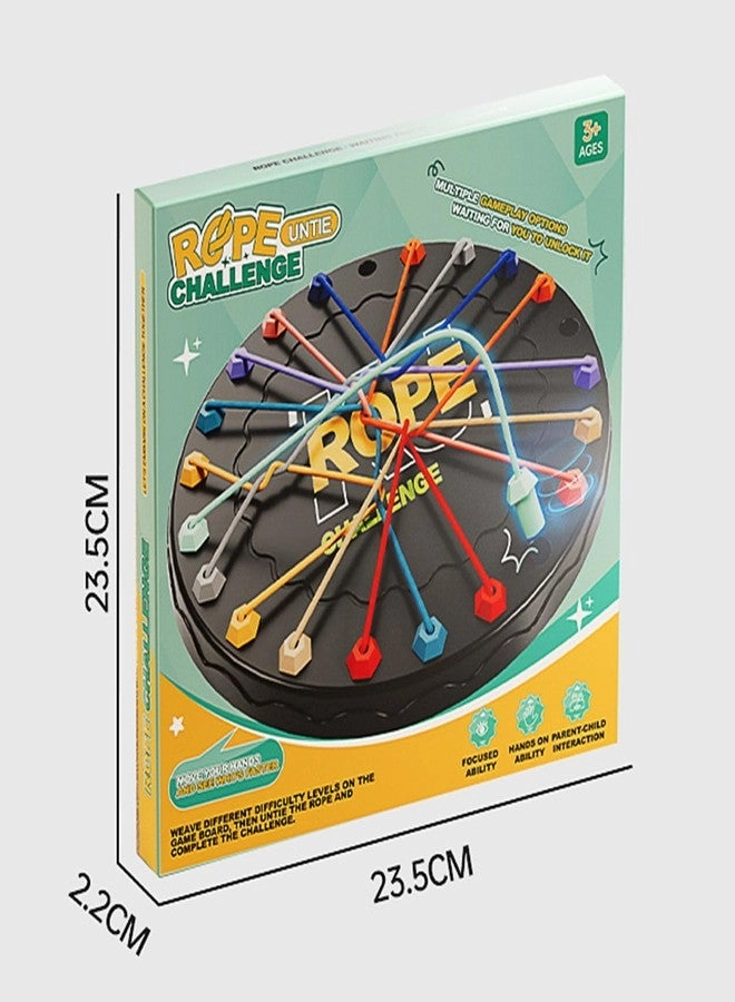 Brainy Knots Game - 10 Ropes 1 Board Storage Bag