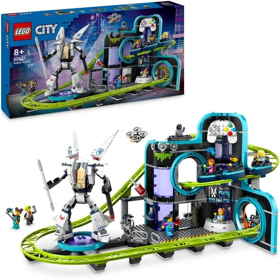 LEGO City Robot World Roller-Coaster Park (60421) - 8 Minifigures