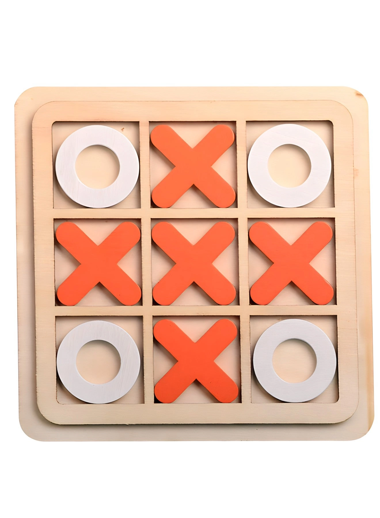 Tic Tac Wooden Games Fun Puzzle Toys - Wooden Tic Tac Toe