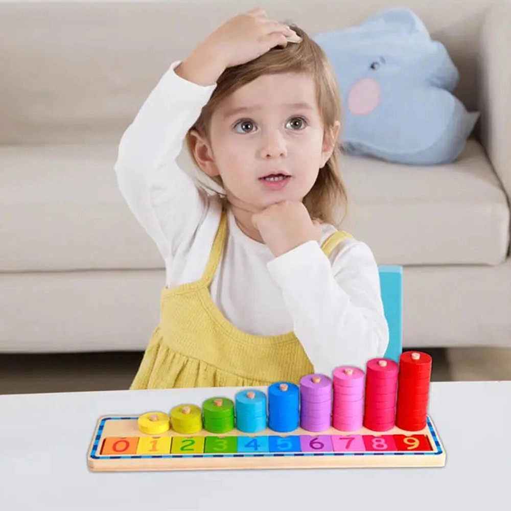 Counting Stacker Toys - Suitable for 2 years & above 56pcs