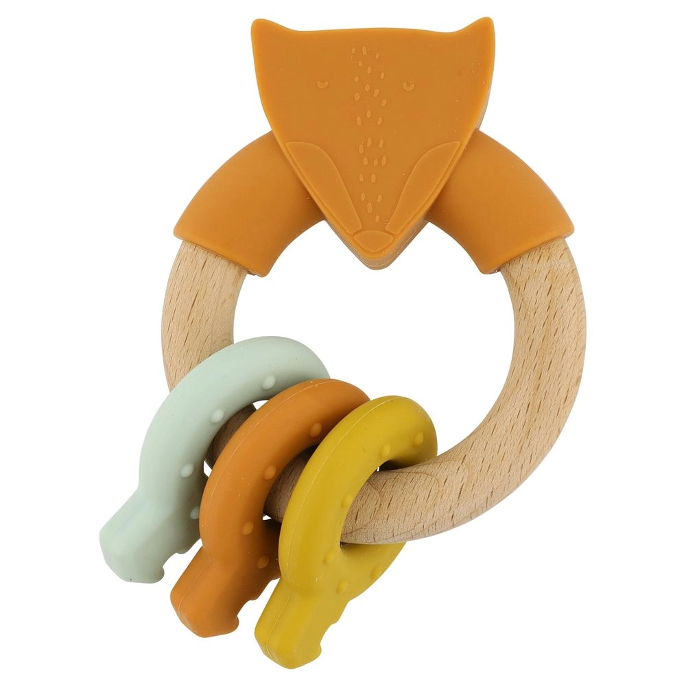 TRIXIE Activity Ring - 3 months Wooden Silicone Mr. Fox