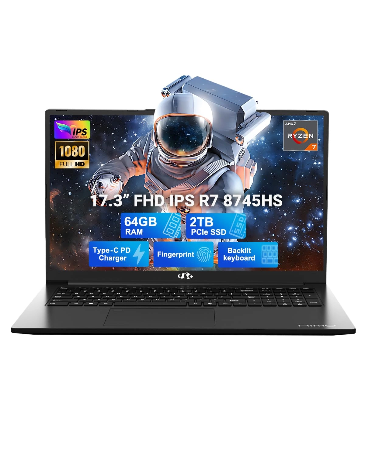 Electronic Nimo S.A. N177 - 17.3'' 2TB 64GB Ryzen 7 8745HS