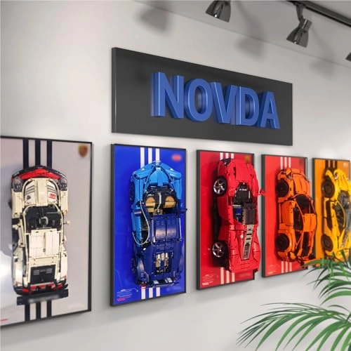 Display Wall Board for Lego Technic Ferrari Daytona SP3 42143 - 75 x 45 cm Wall Mount