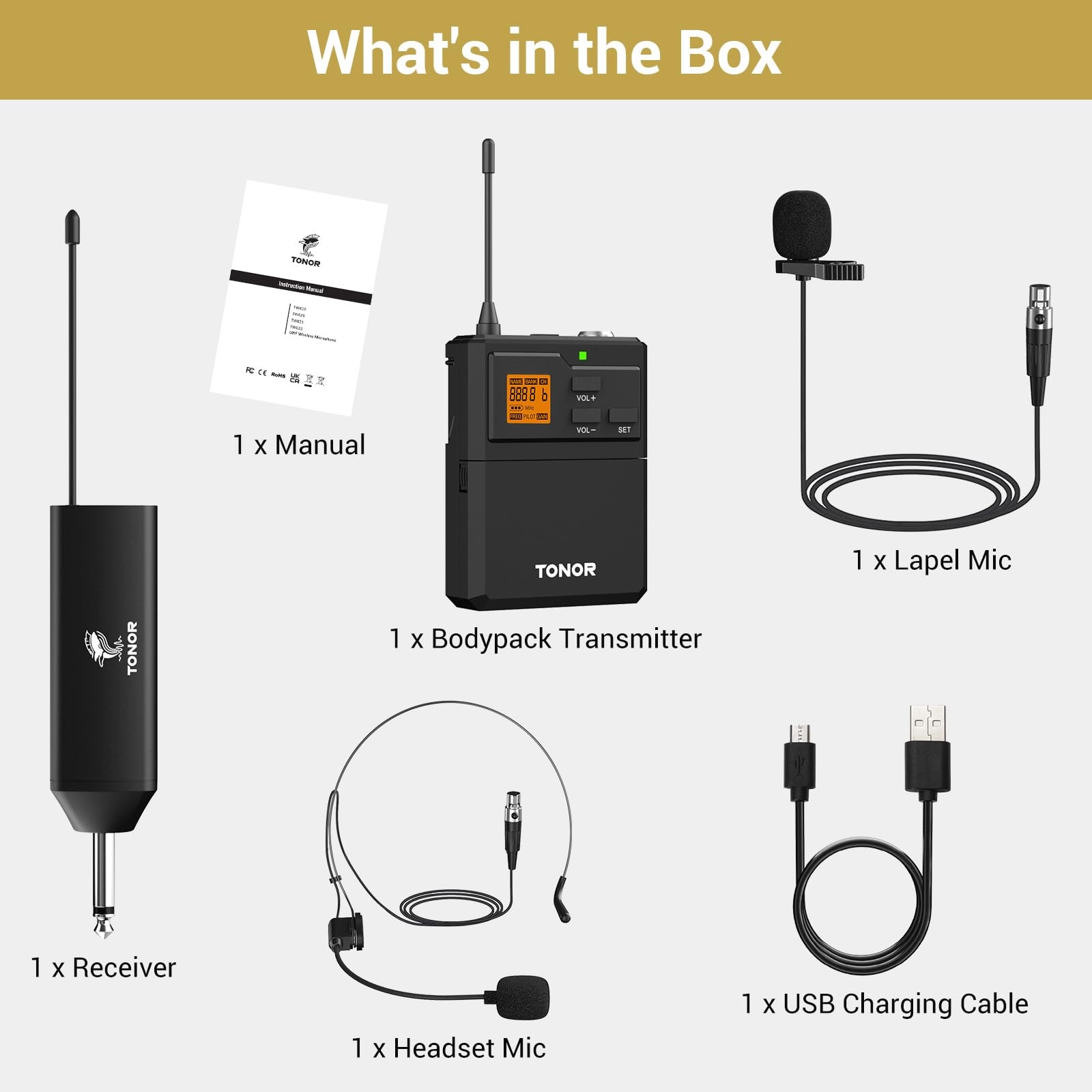 TW621 - 1 Bodypack Mic UHF