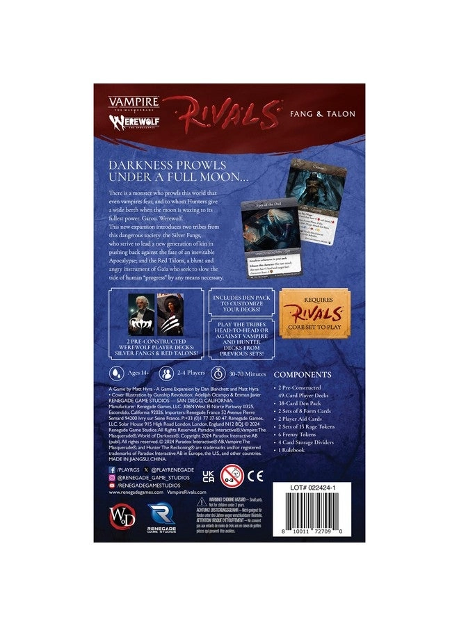 Vampire: The Masquerade Rivals: Werewolf: Fang & Talon