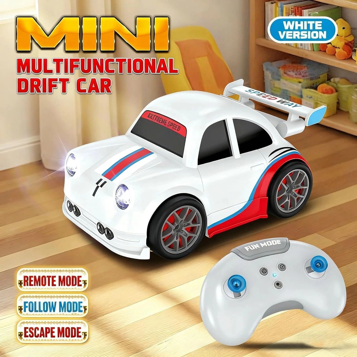 Smart Induction Drift Car - mini 2026 White