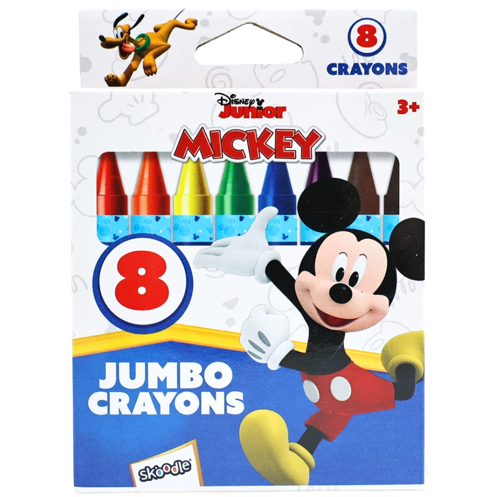 Mickey Jumbo Crayons - 8pcs