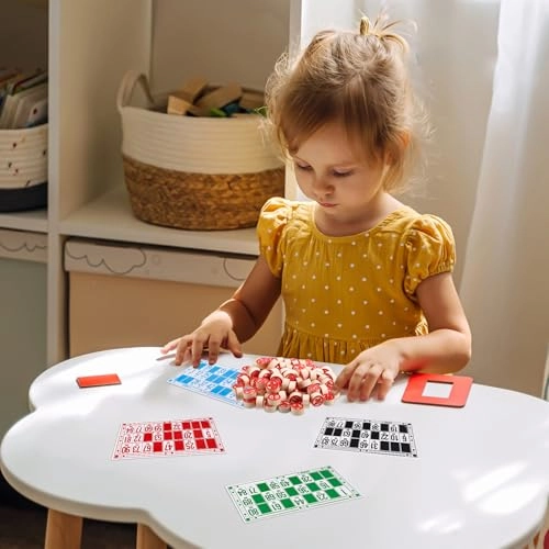 Russian Lotto - Over 3 Years 48 unique bingo cards 90 wooden playing pieces