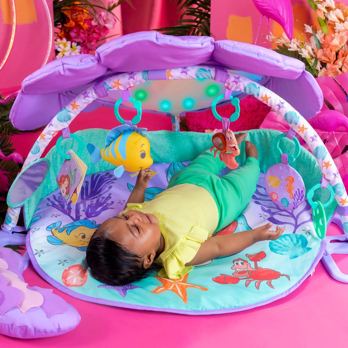 Twinkle Trove Lights & Music Activity Gym - Mermaid 0 month