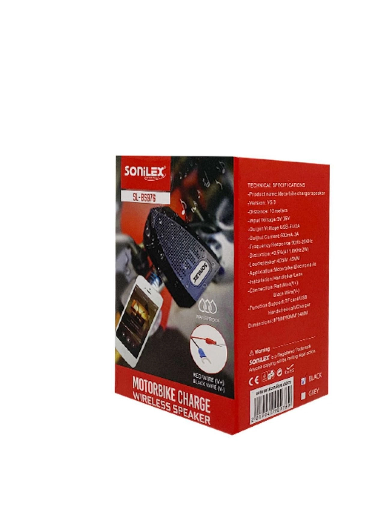Motorbike Charger Wireless Speaker - 5 H 25W v4.0