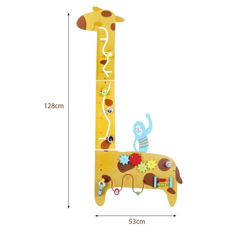 Wooden Activity Puzzle Wall Game Giraffe - Suitable for 12-3 years