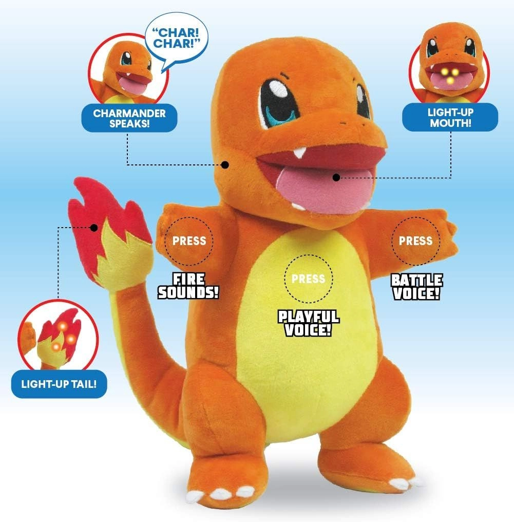 Charmander Plush - Sound effects 25.84 cm