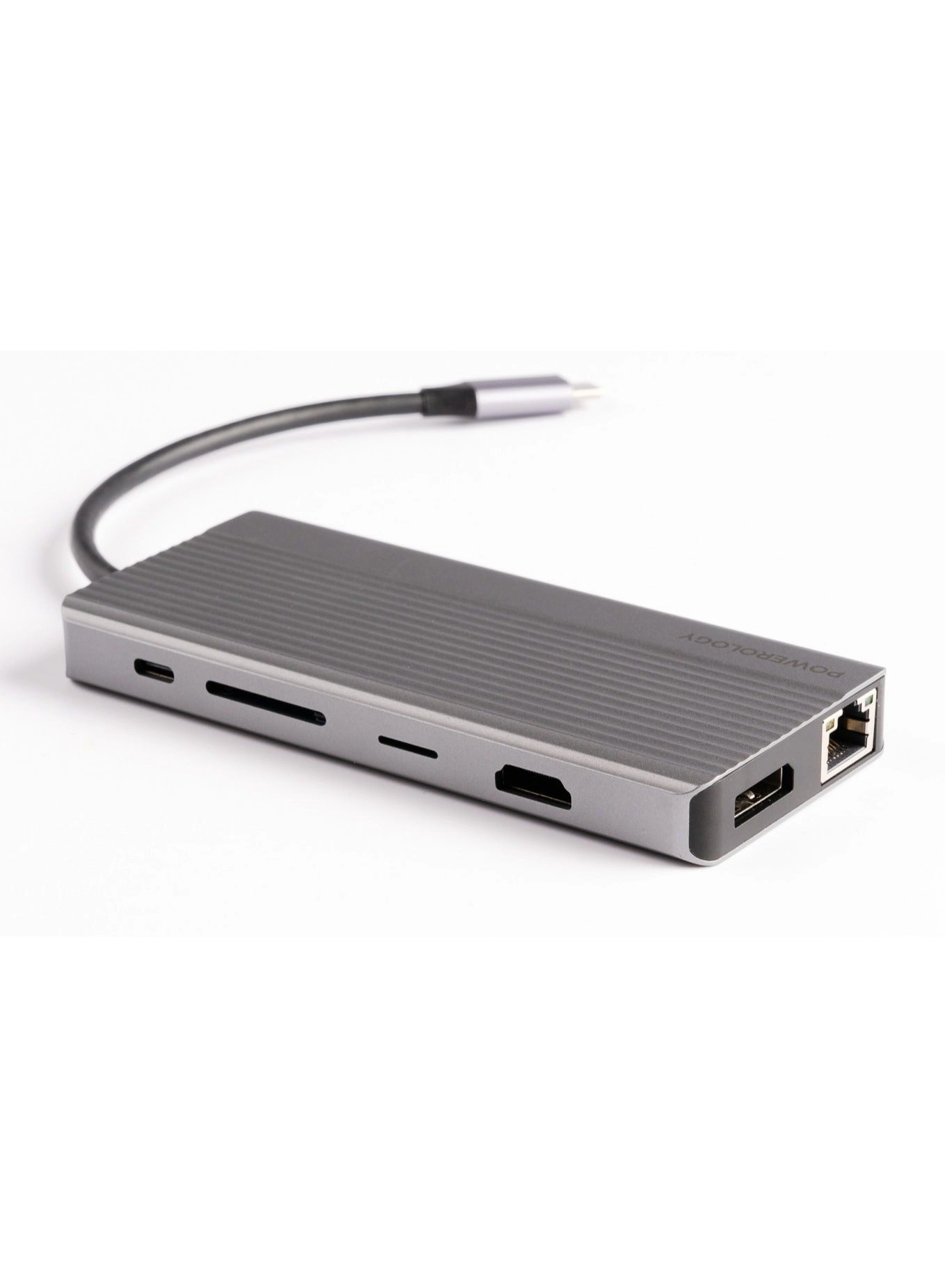12 Port USB-C Hub - 4K 100W PD Ethernet