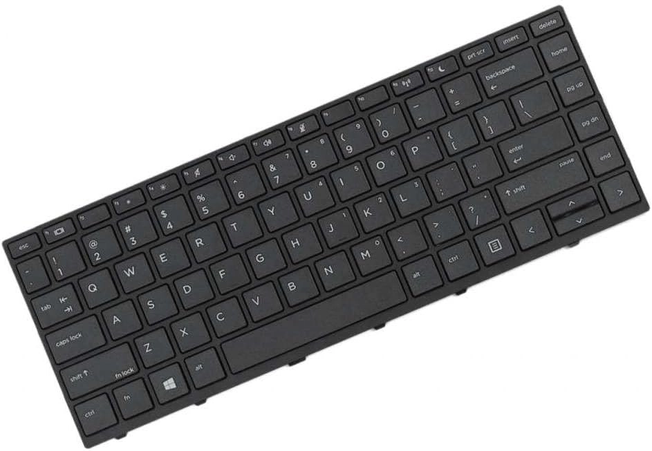 Laptop Keyboard with Frame - Black US English