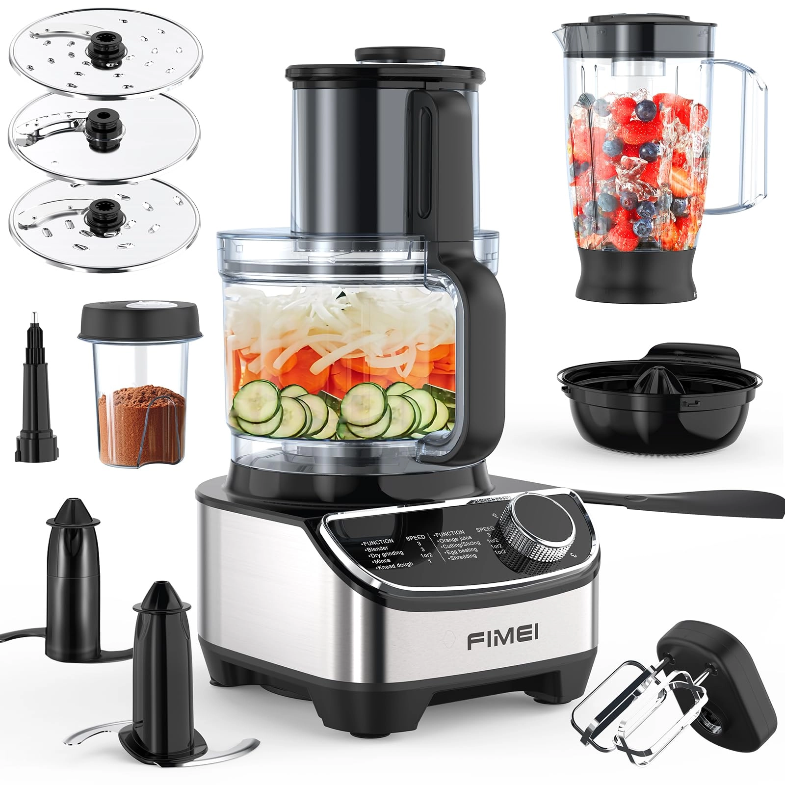 ZHONGSHAN HGM ELECTRIC APPLIANCE CO.,LTD Multifunctional Food Processor - 3.5L 1300W