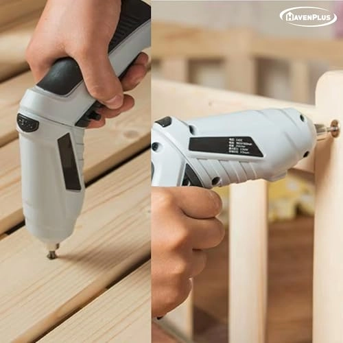 Cordless Drill Driver Kit - 47-piece Variable Speed Built-in LED