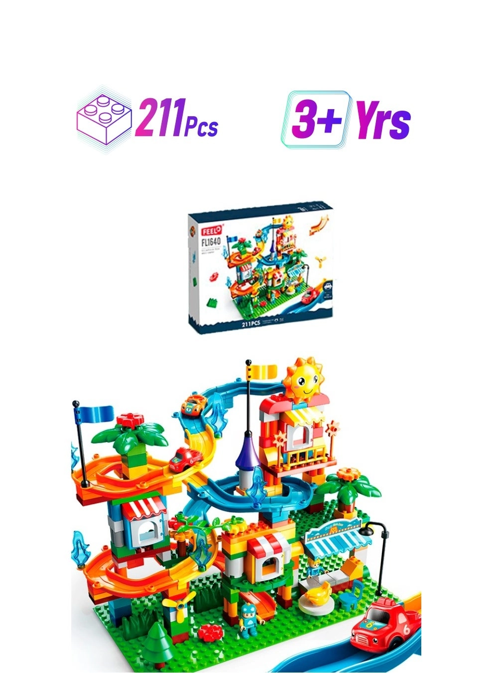 FEELO Building Blocks Set - Vehicle 211 pcs