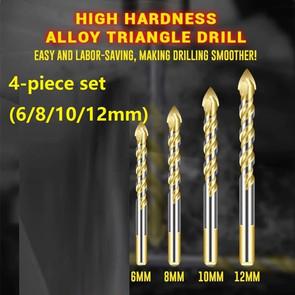 Universal Drilling Tool - Cemented Carbide 7PCS 3/4/5/6/8/10/12 mm