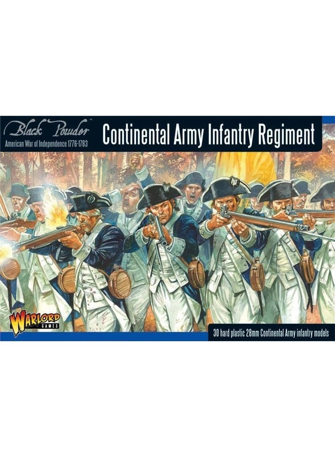 WARLORD GAMES Continental Army Infantry Regiment 1:56 - 5.08 cm (WGR-AWI-04)