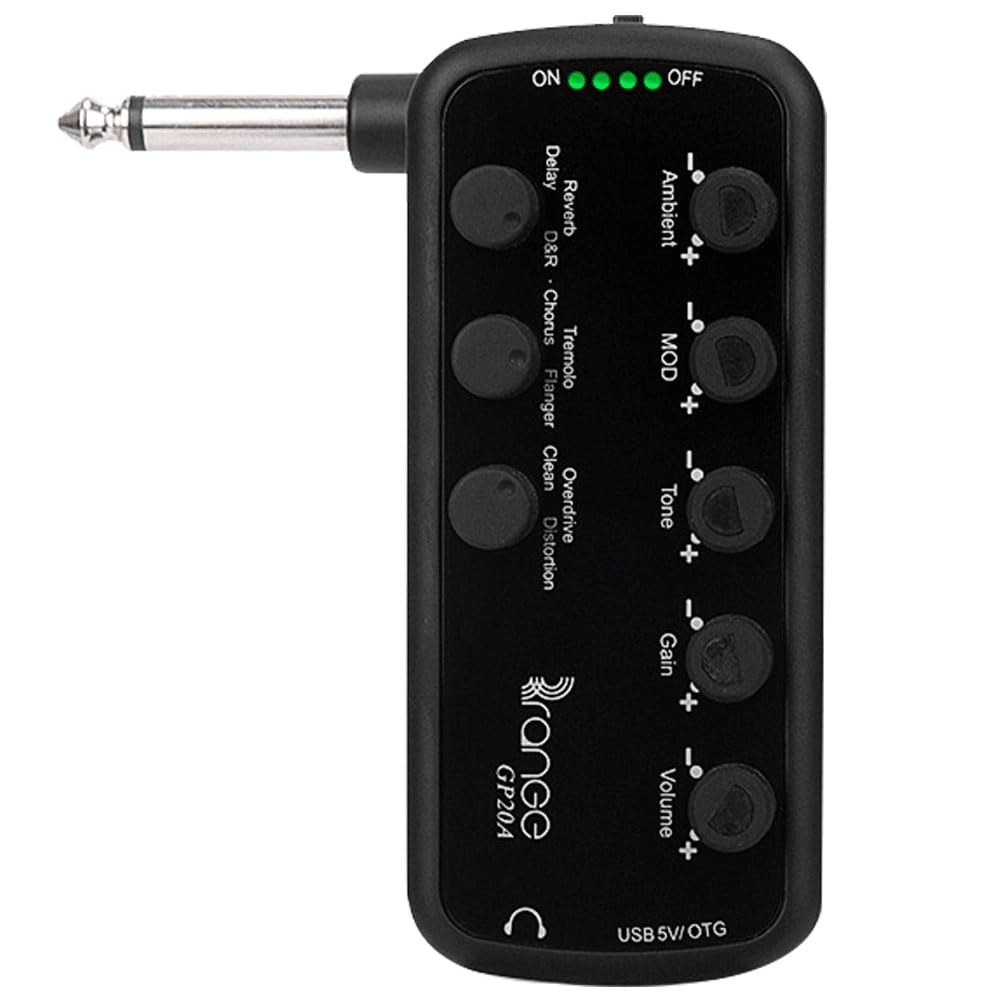 dizhenhui104-jiaju Portable Guitar/Bass Headphone Amp - USB Multi-Effects Recording