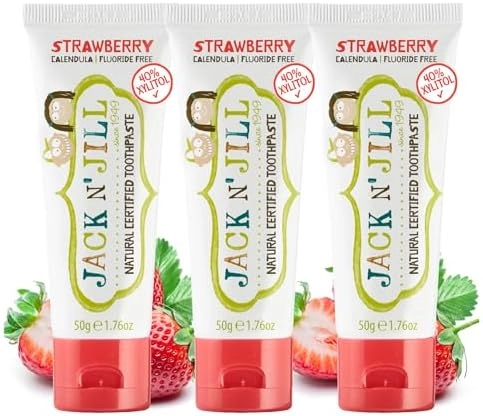 Jack N' Jill Kids Natural Strawberry Toothpaste 6M 52 ml