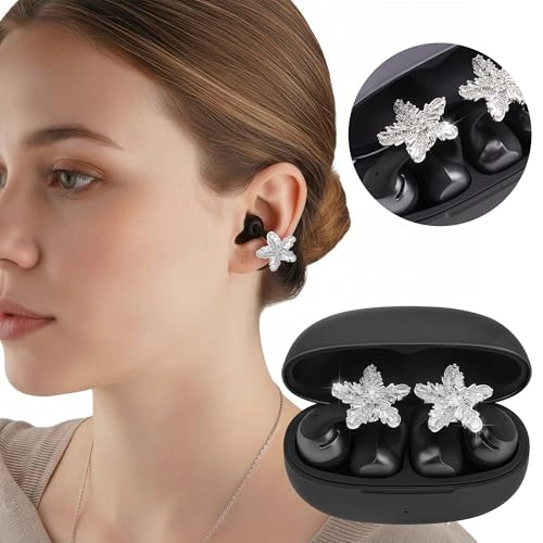 Snowflake Charm for Open-Ear Earbuds - Clip-On Detachable