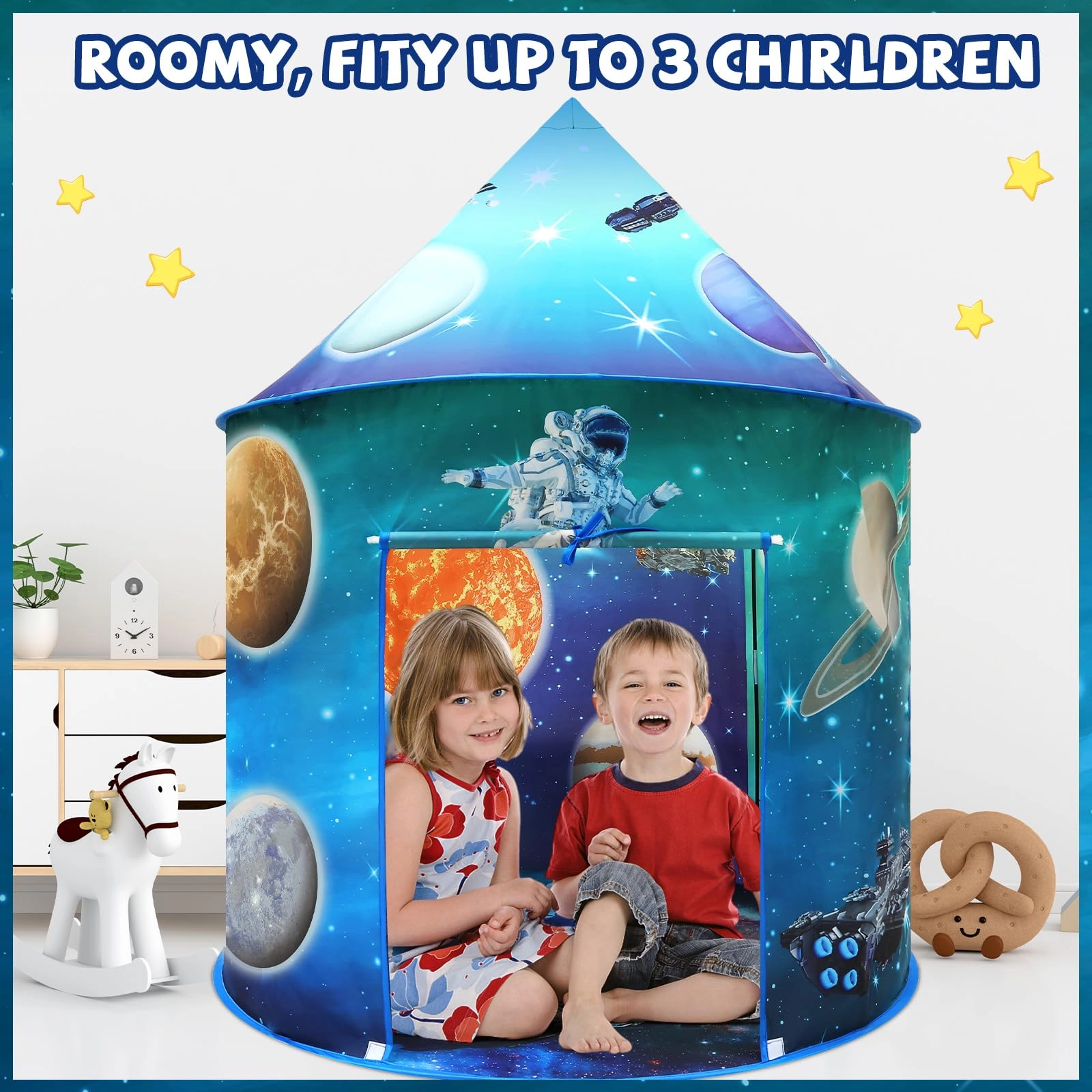 Space World Play Tent - Large Blue