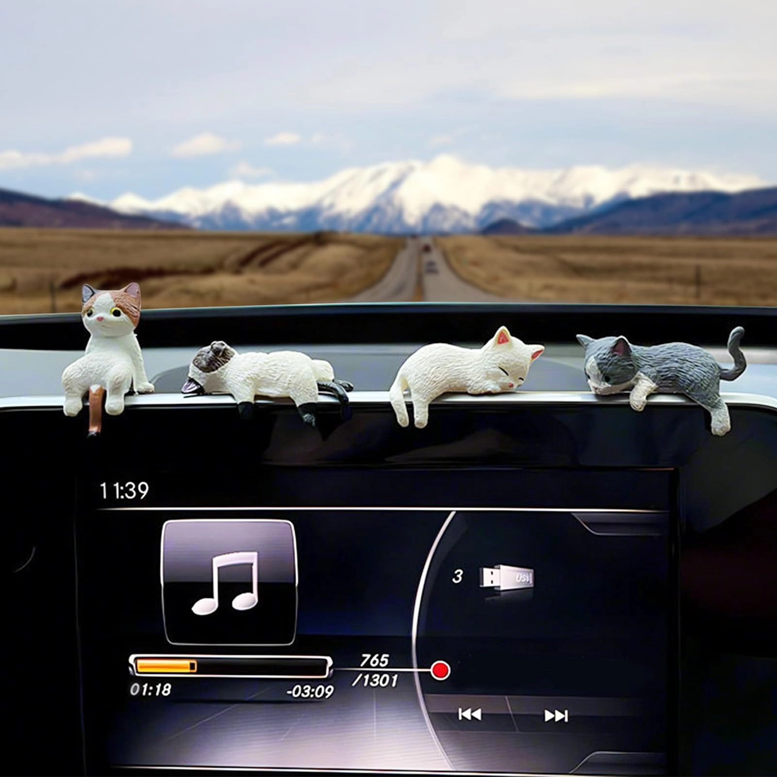 Mini Cat Figures - Resin