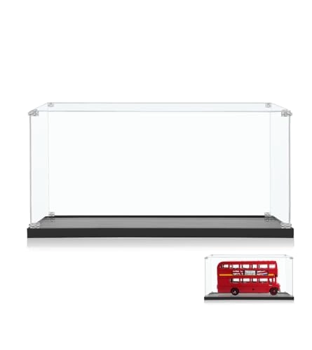 Acrylic Display Case - 40 x 25 x 25 cm for Lego Creator London Bus 10258
