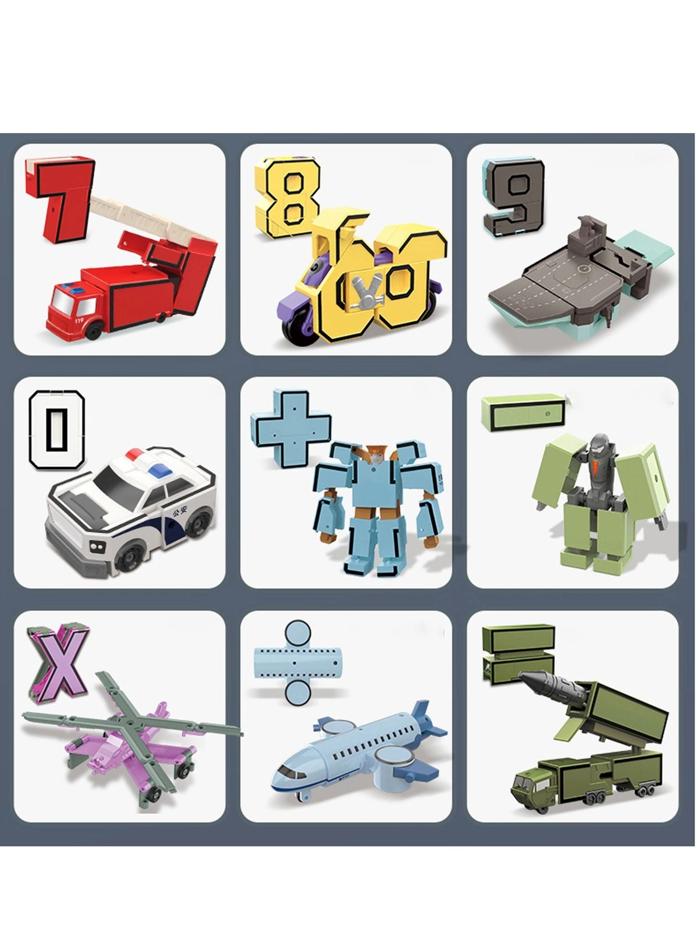 Number Robots - age 8-12 Blue/Green