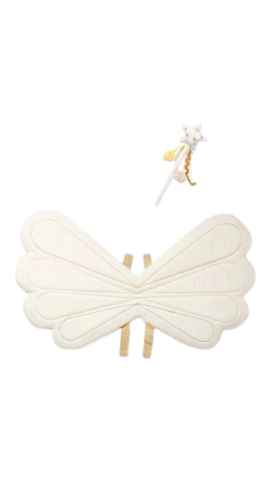 Fabelab Rainbow Fairy Wings & Natural Wand - 2pcs Suitable for 3 to 6 years