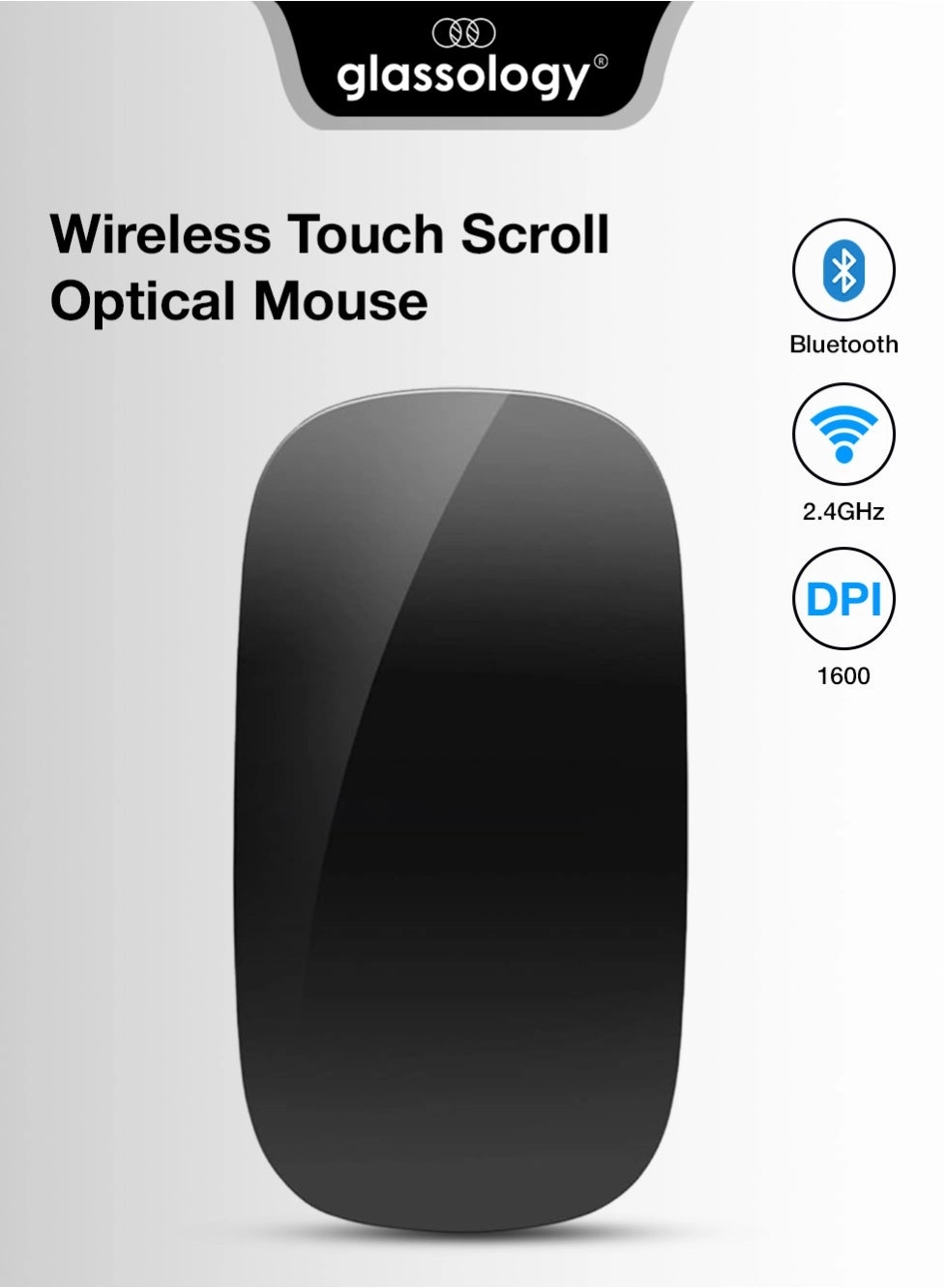 glassology GTBM1 Classic Touch Mouse - Wireless