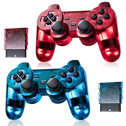 Wireless Controller - ClearGreen and ClearPurple