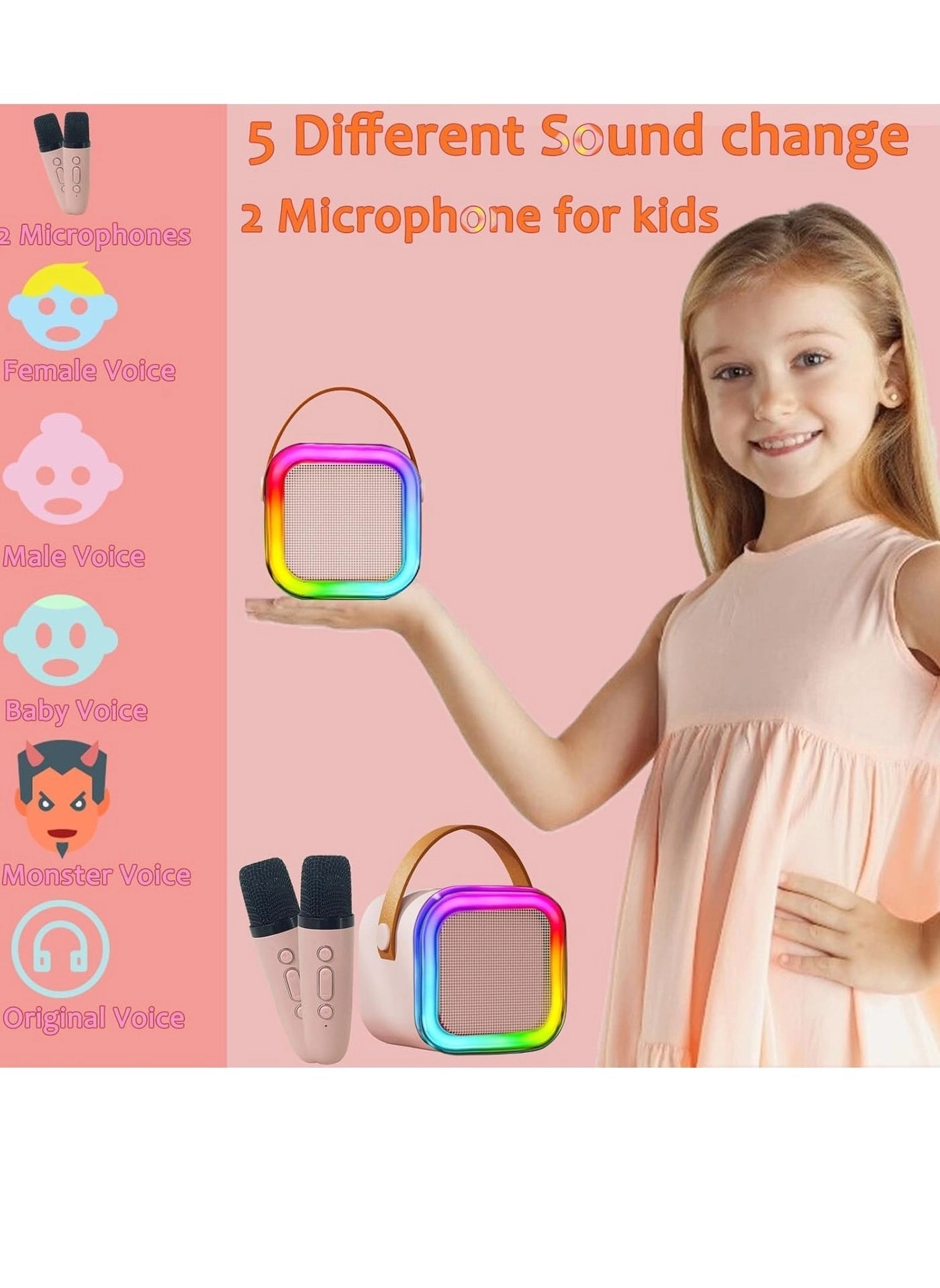 Mini Karaoke Machine - Ages 4-12 and Up