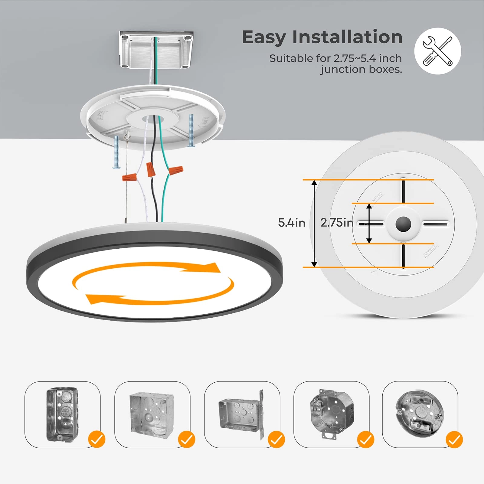 LS-CL-G2 - 3000K 4000K 5000K Dimmable