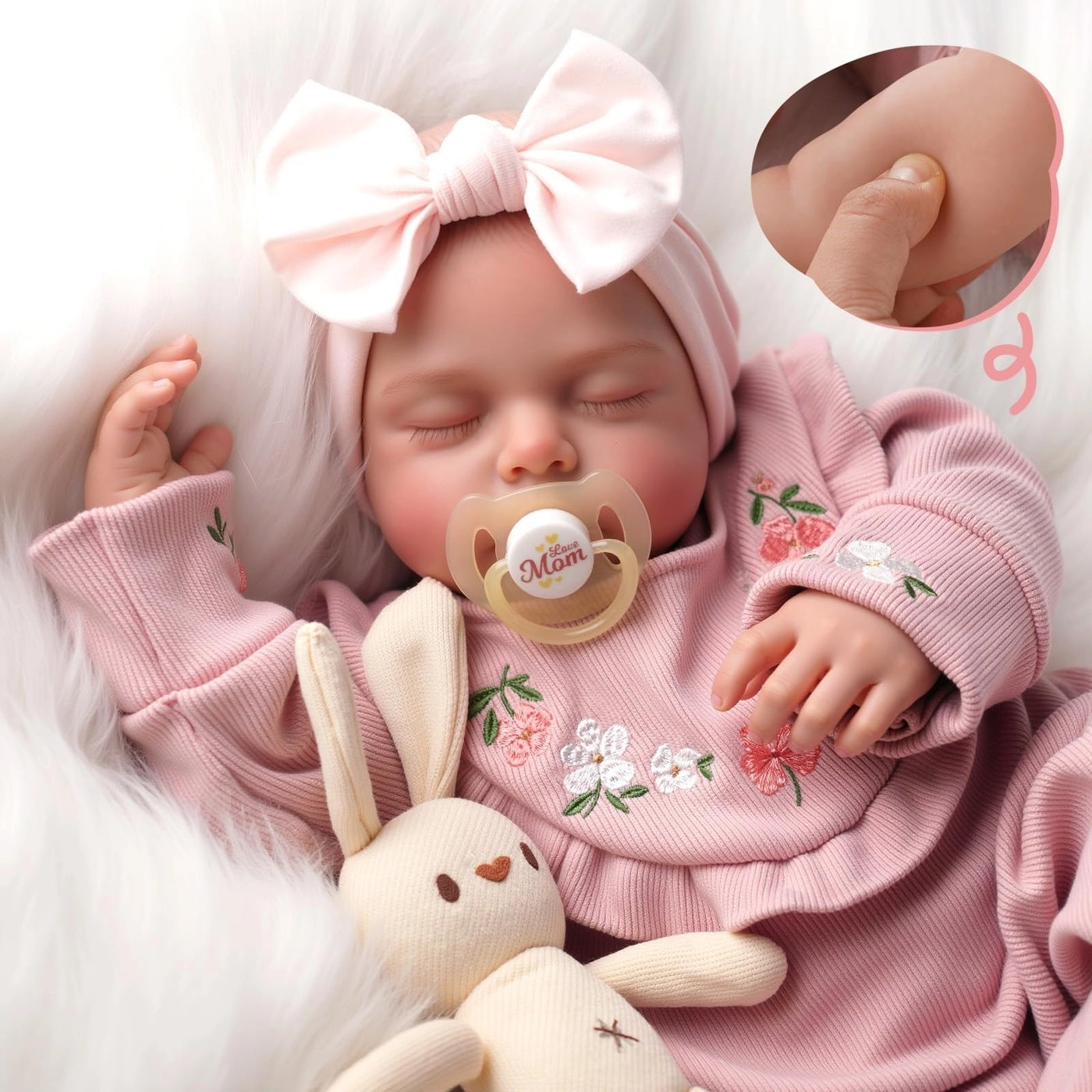Reborn Baby Doll - 20 Inch Vinyl Newborn Girl Ages 3+ Gift Box