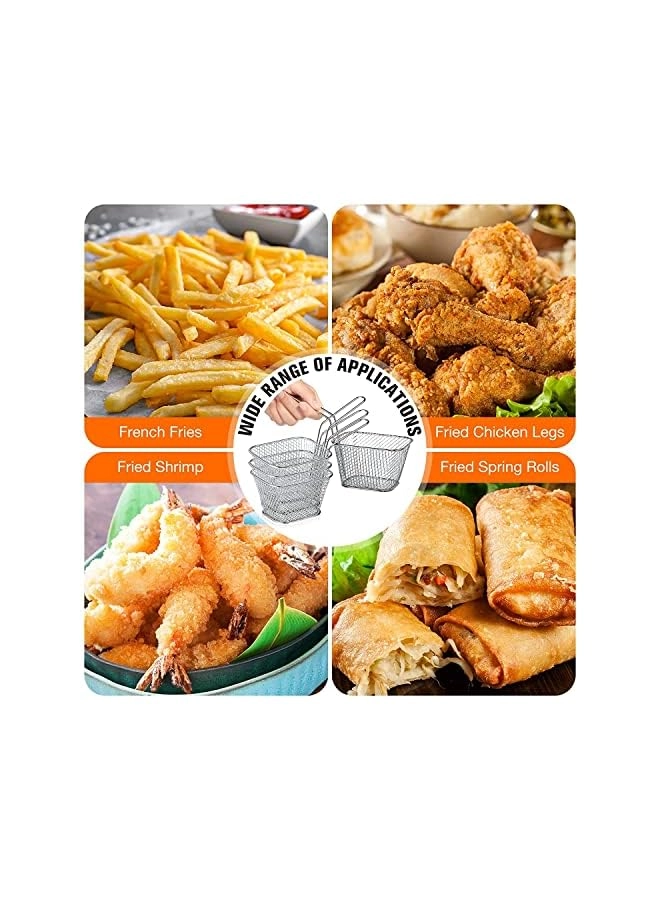 Square Fry Basket - Stainless Steel 8 PCS