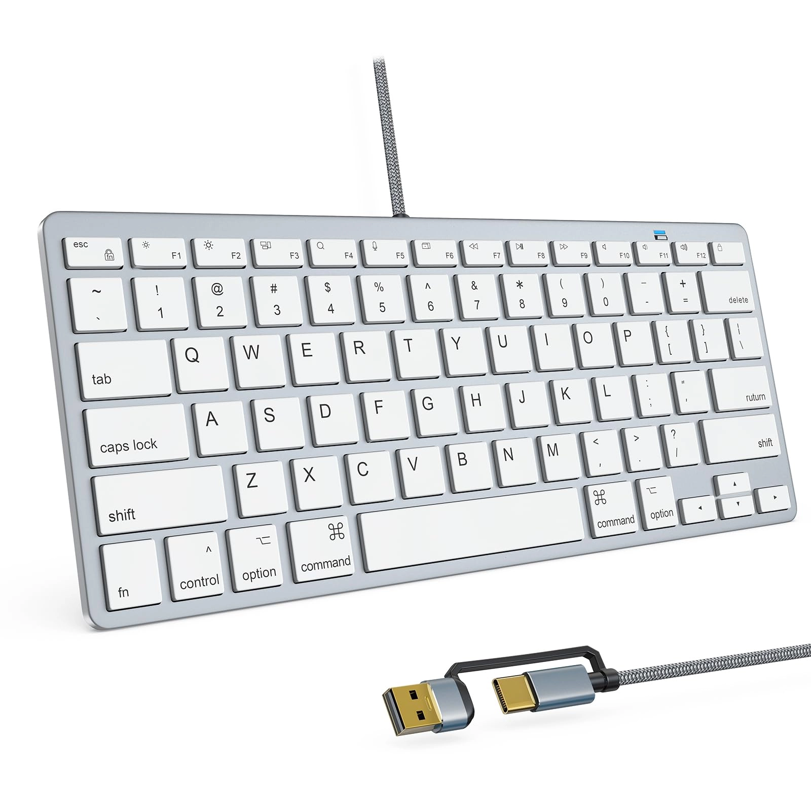 YORUNOHOSH Ultra-Slim Mini Wired Keyboard - Wired