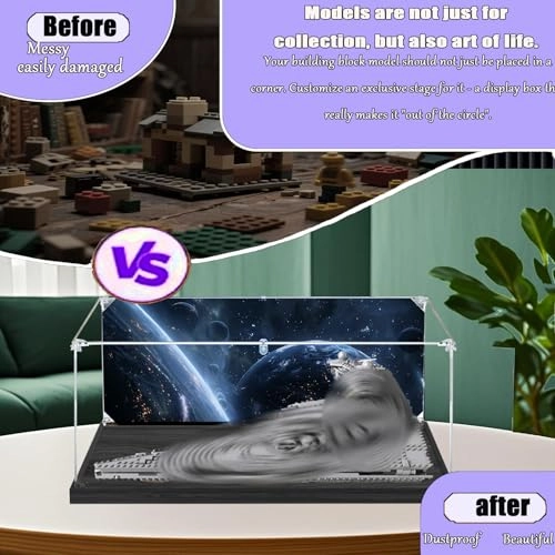 Display Case for Lego 75394 - 50 x 35 x 20 cm Background D