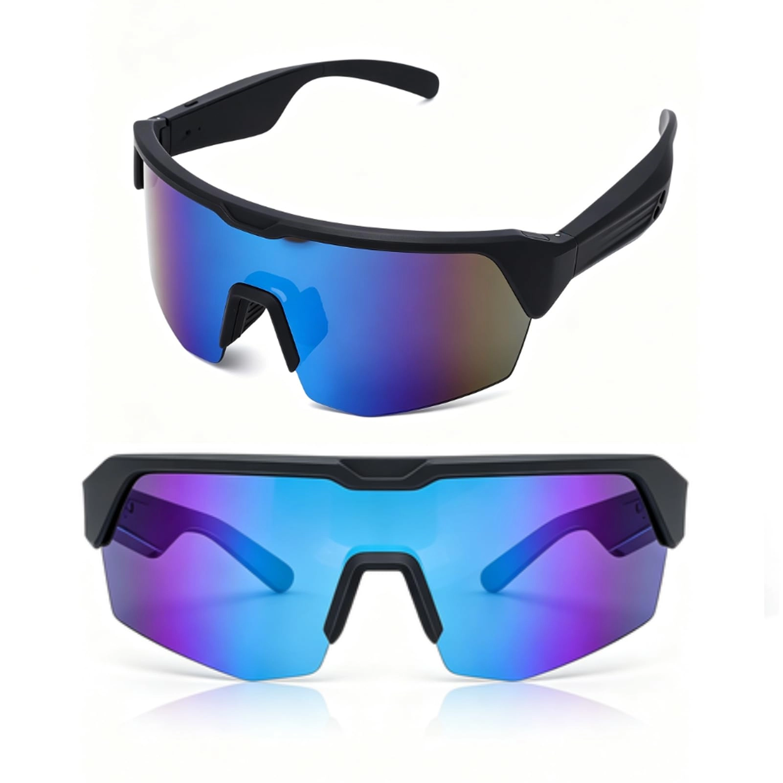 LICAEVEY Sports Bluetooth Glasses - Blue Polarized Lenses Bluetooth 5.3