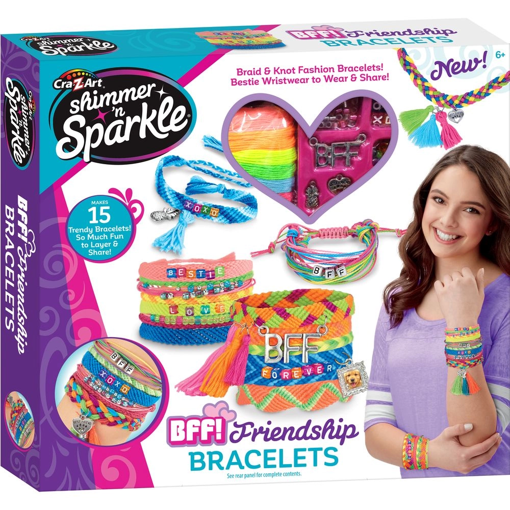 SHIMMER N SPARKLE Bff! Friendship Bracelets Kit - 6+