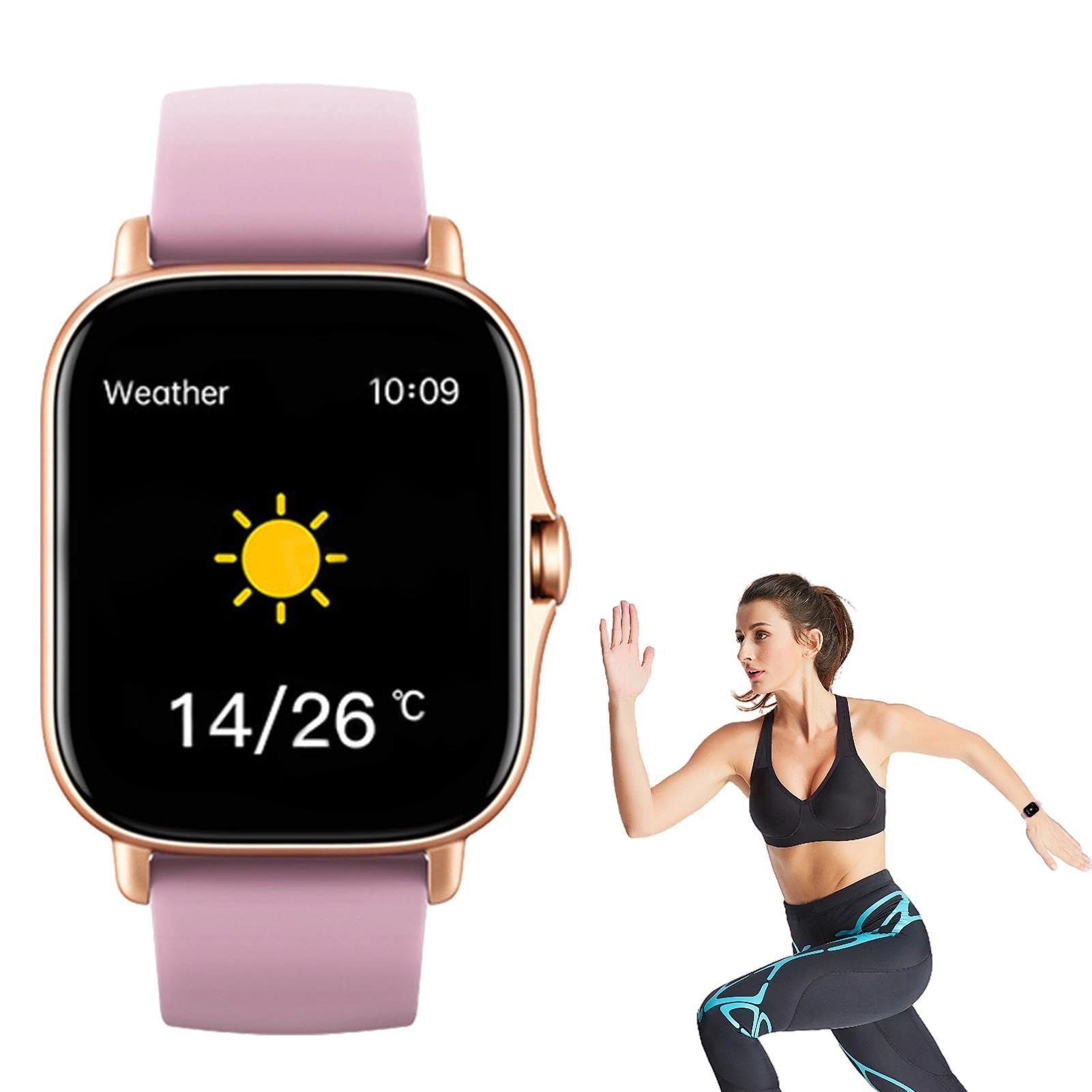 LSYYR Smart Watch - 1.75 Inch Touch Screen Blood Pressure Blood Oxygen