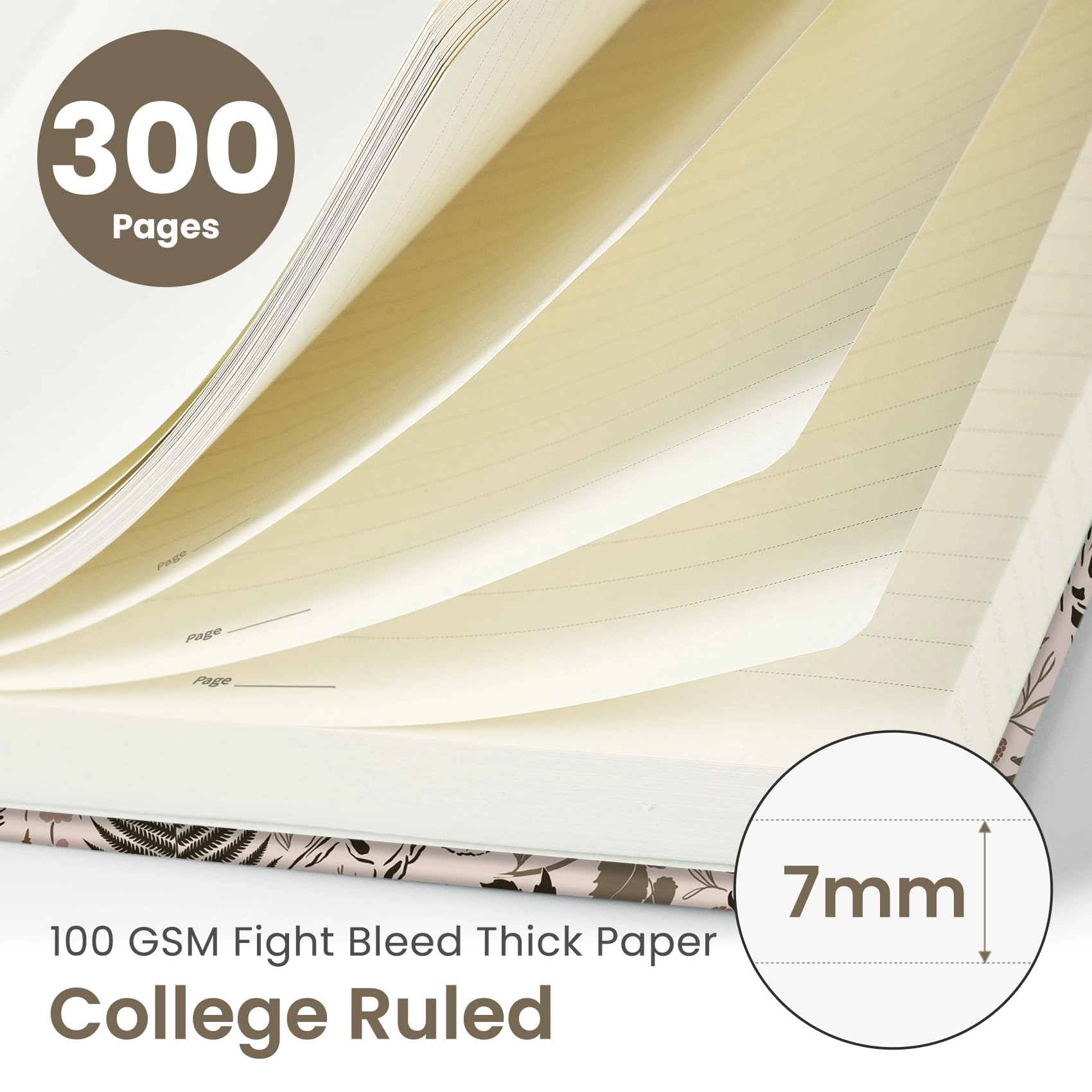 Spiral Notebook B5 Spiral - Lined 300 Pages