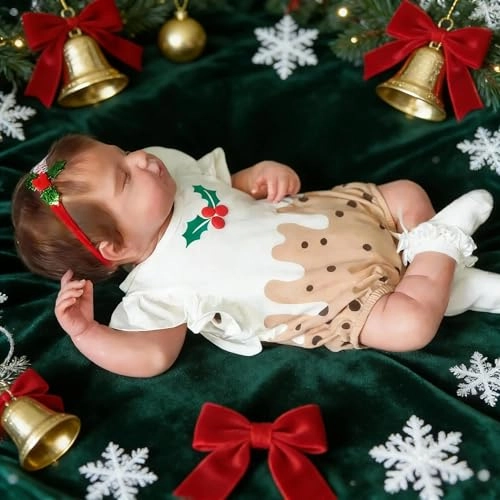 LOULOU Reborn Baby Doll - 20 Inch Soft Cloth Body & Vinyl Limbs Sleeping Ages 3+